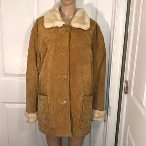 Dennis by Dennis Basso brown leather jacket L